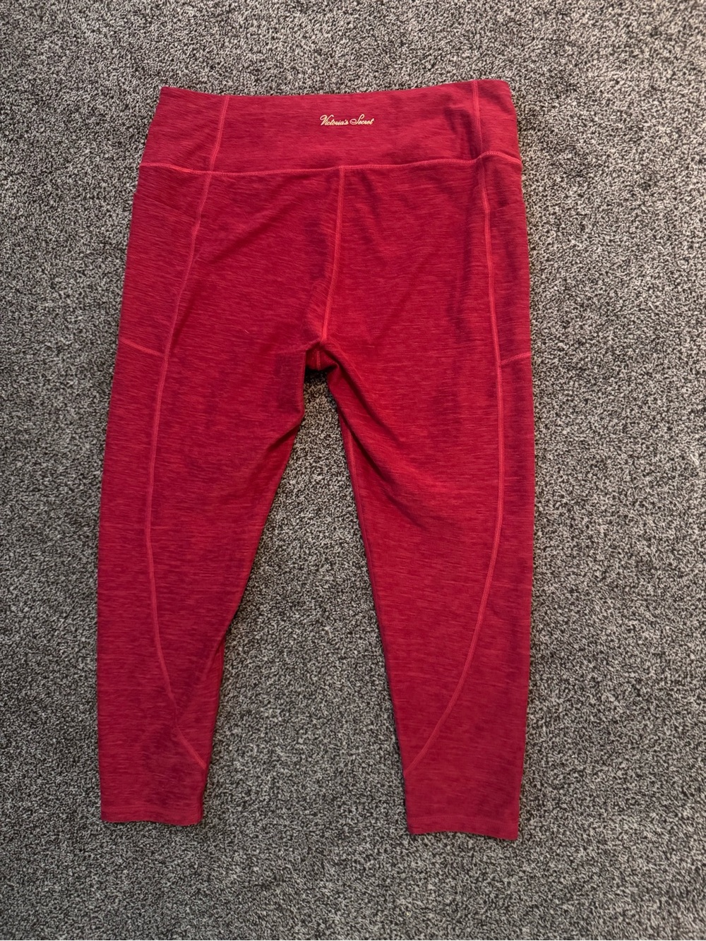 Victoria's Secret Raspberry Red Active Leggings - Picture 2 of 3